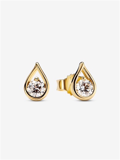 14k Gold Lab-Grown Diamond Earrings, 0.50 TCW